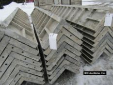 (8) 12" x 12" x 8' Durand Aluminum Concrete Forms, Wraps, Smooth 8" Hole Pattern, Located in