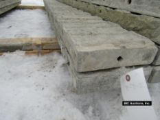 (2) 9" x 9' Durand Aluminum Concrete Forms, Textured Brick, 8" Hole Pattern, Located in Waldo, WI