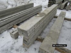 (8) 8" x 8' Durand Aluminum Concrete Forms, Smooth 8" Hole Pattern, Located in Waldo, WI