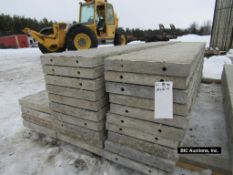 (10) 16" x 9' Durand Aluminum Concrete Forms, Textured Brick, 8" Hole Pattern, Located in Waldo, WI