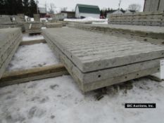 (3) 28" x 9' Durand Aluminum Concrete Forms, Textured Brick, 8" Hole Pattern, Located in Waldo, WI