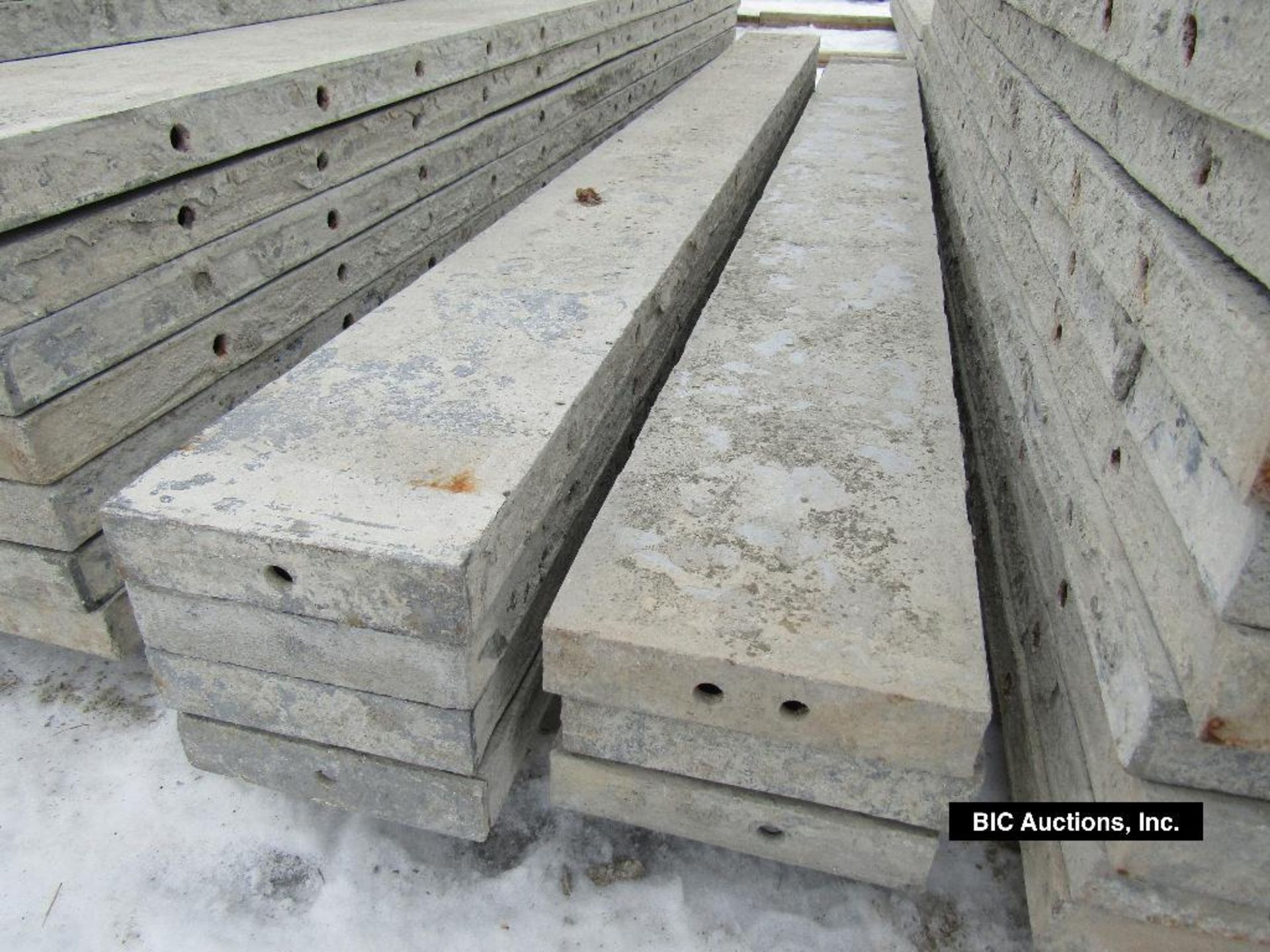 (3) 10" x 9' Durand Aluminum Concrete Forms, Smooth 8" Hole Pattern, Located in Waldo, WI - Image 2 of 2