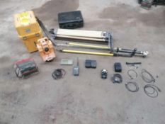 Geodimeter Pro Total Station Laser, Model GDM 610 571 202 002, Serial # 61012196 with Attachments.