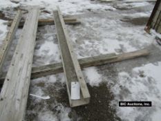 (1) 6" x 4" x 8' Durand Aluminum Concrete Forms, Smooth 8" Hole Pattern, Located in Waldo, WI