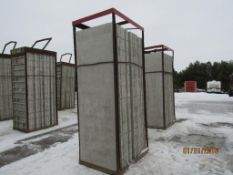 (20) 32" x 8' Durand Aluminum Concrete Forms, Smooth 8" Hole Pattern with attached Hardware