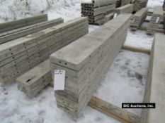 (11) 10" x 8' Durand Aluminum Concrete Forms, Smooth 8" Hole Pattern, Located in Waldo, WI