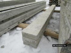 (3) 6" x 8' Durand Aluminum Concrete Forms, Smooth 8" Hole Pattern, Located in Waldo, WI