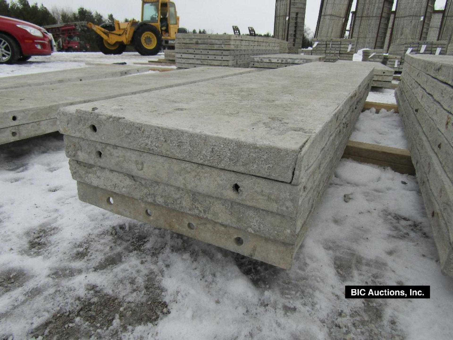 (4) 20" x 9' Durand Aluminum Concrete Forms, Smooth 8" Hole Pattern, Located in Waldo, WI - Image 2 of 2