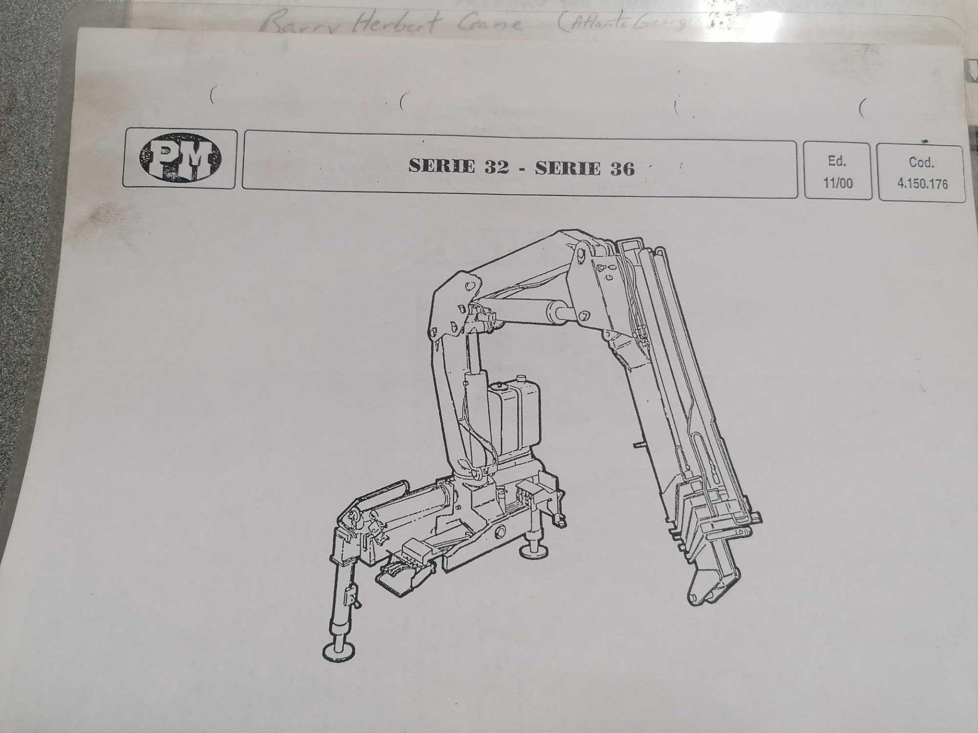 PM Series 32 - Series 36 Knuckle Crane, Located in Waldo, WI - Image 12 of 14