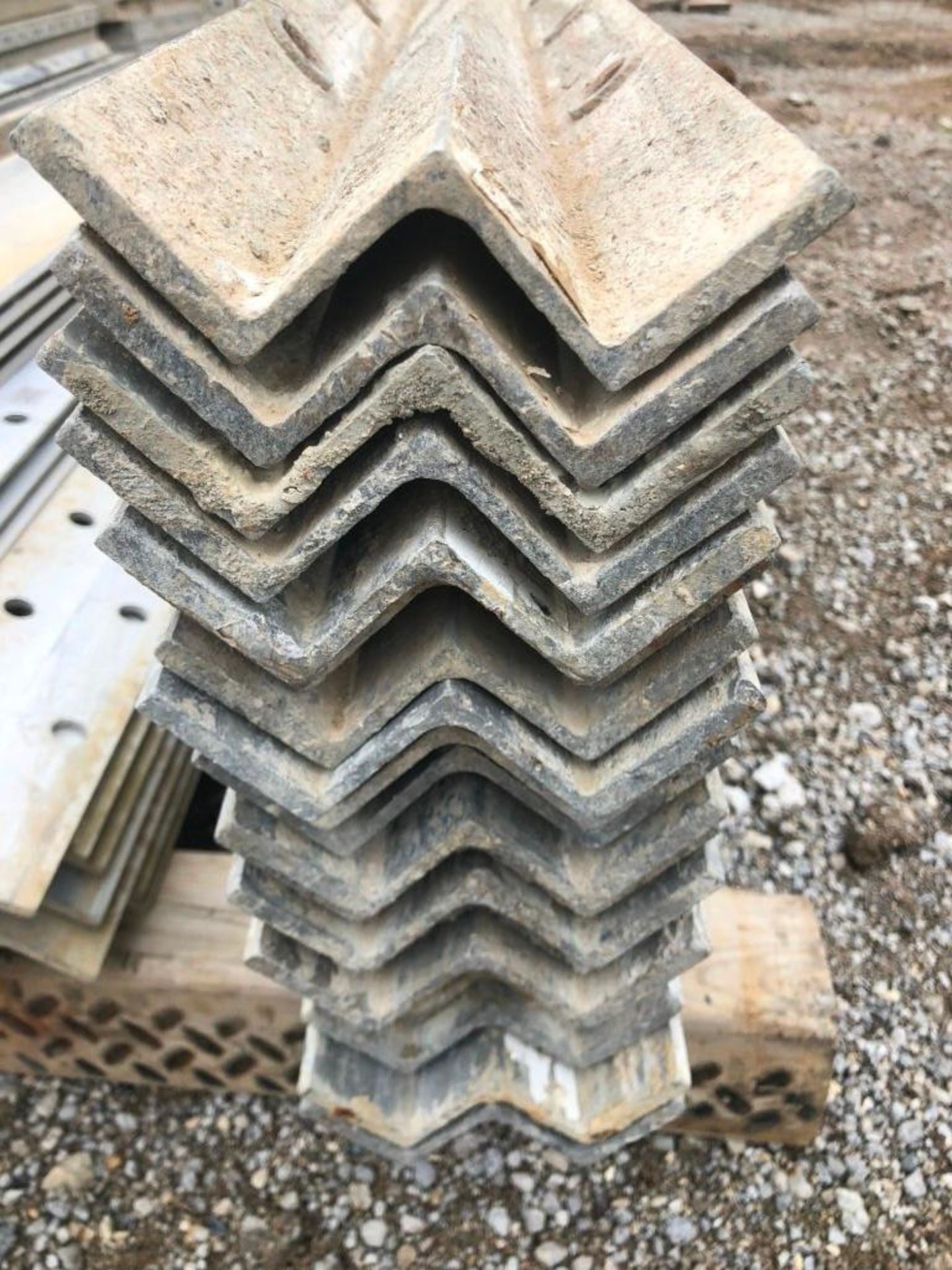 (22) 10' Ws Precise Aluminum Concrete Forms, Smooth 8" Hole Pattern. Located in Waldo, WI. - Image 2 of 2