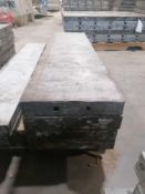 (4) 12" x 4' Aluforms Aluminum Concrete Forms, Smooth 8" Hole Pattern. Located at 119 Spruce Street,