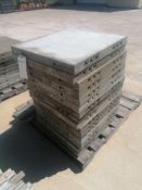 (16) 24" x 2' Western Elite Aluminum Concrete Forms, Smooth 6-12 Hole Pattern Triple Punch/Gasket,