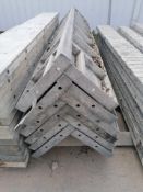 (4) 14" x 14" x 8' & (2) 12" x 12" x 8' Wraps Durand Aluminum Concrete Forms, Smooth 6-12 Hole