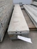 (3) 10" x 8' Durand Aluminum Concrete Forms, Smooth 6-12 Hole Pattern. Located at 301 E Henry