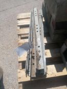 (9) 3' Angles Western Elite Aluminum Concrete Forms, Smooth 6-12 Hole Pattern Triple Punch/Gasket,
