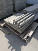 3' Miscellaneous Sizes Durand Aluminum Concrete Forms, (3) 36" x 3', (1) 24" x 3', (1) 14" x 3', (3)