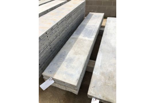 (4) 18" x 8' Wall-Ties Aluminum Concrete Forms, Smooth 6-12 Hole Pattern. Located at 6180 W 10th St, - Image 2 of 2