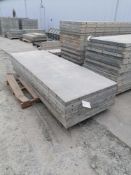 (7) 36" x 8' Durand Aluminum Concrete Forms, Smooth 8" Hole Pattern. Located at 301 E Henry