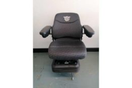 New Case Backhoe Air Ride Seat with Armrest, New Case Construction Air Ride Seat with Armrest Serial