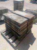 (24) 14" x 3' Western Elite Aluminum Concrete Forms, Smooth 6-12 Hole Pattern Triple Punch/Gasket,