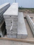 (13) 8" x 4' Durand Aluminum Concrete Forms, Smooth 8" Hole Pattern. Located at 301 E Henry