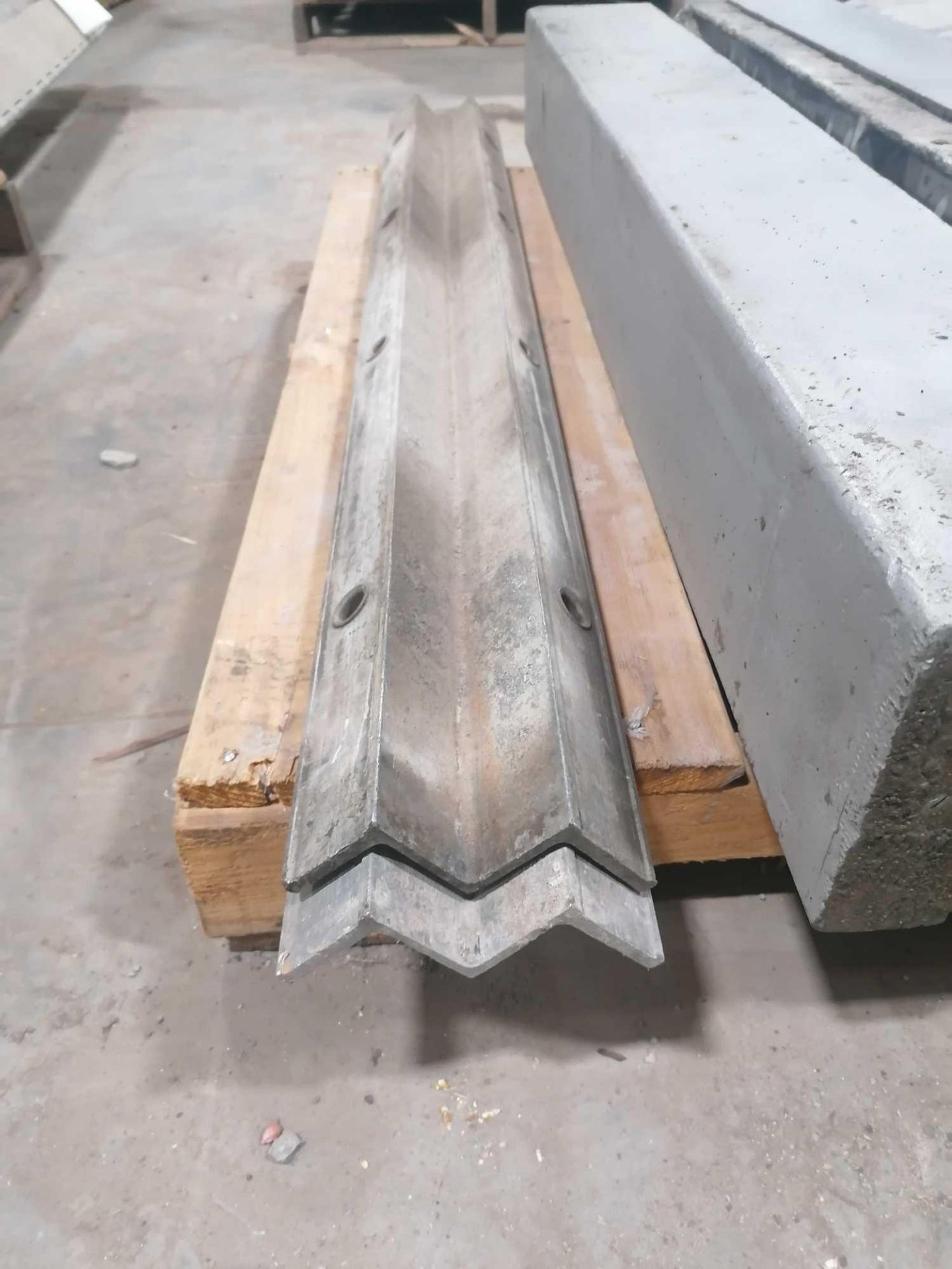 (2) 4' WS Western Aluminum Concrete Forms, Smooth 6-12 Hole Pattern. Located at 119 Spruce Street,