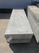 (8) 28" x 8' Durand Aluminum Concrete Forms, Smooth 8" Hole Pattern. Located at 301 E Henry