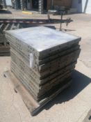 (16) 30" x 3' Western Elite Aluminum Concrete Forms, Smooth 6-12 Hole Pattern Triple Punch/Gasket,