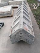 (5) 14" x 14" x 8' Wraps Durand Aluminum Concrete Forms, Smooth 6-12 Hole Pattern. Located at 301