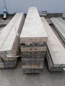 (10) 10" x 8' Durand Aluminum Concrete Forms, Smooth 6-12 Hole Pattern. Located at 301 E Henry