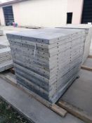 (19) 36" x 4' Wall-Ties/Durand Aluminum Concrete Forms, Smooth 8" Hole Pattern. Located at 301 E