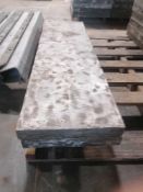 (2) 14" x 4' Aluforms Aluminum Concrete Forms, Smooth 8" Hole Pattern. Located at 119 Spruce Street,