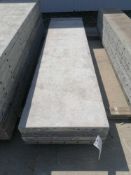 (4) 24" x 8' Durand Aluminum Concrete Forms, Smooth 8" Hole Pattern. Located at 301 E Henry