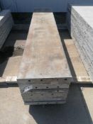 (8) 18" x 8' Durand Aluminum Concrete Forms, Smooth 8" Hole Pattern. Located at 301 E Henry