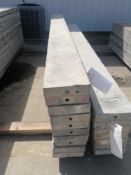 (10) 8" x 8' Durand Aluminum Concrete Forms, Smooth 8" Hole Pattern. Located at 301 E Henry