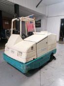 Tennant 7400 Sweeper Scrubber, 866 Hours, Serial # 7400-3424,Type Lp No. C892309. Located at 301 E