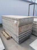 (20) 36" x 8' Durand Aluminum Concrete Forms, Smooth 6-12 Hole Pattern. Located at 301 E Henry