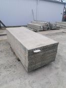 (11) 36" x 8' Durand Aluminum Concrete Forms, Smooth 6-12 Hole Pattern. Located at 301 E Henry