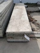 (6) 20" x 8' Durand Aluminum Concrete Forms, Smooth 6-12 Hole Pattern. Located at 301 E Henry