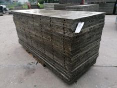 (20) 3' x 8' Wall-Ties Aluminum Concrete Forms, Smooth 6-12 Hole Pattern. Located at 301 E Henry