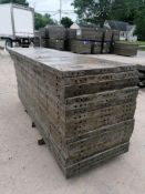 (20) 3' x 8' Wall-Ties Aluminum Concrete Forms, Smooth 6-12 Hole Pattern. Located at 301 E Henry