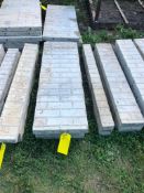 (4) 16" x 4' Symons Aluminum Concrete Forms, Smooth Brick 6-12 Hole Pattern. Located at 2086 E US