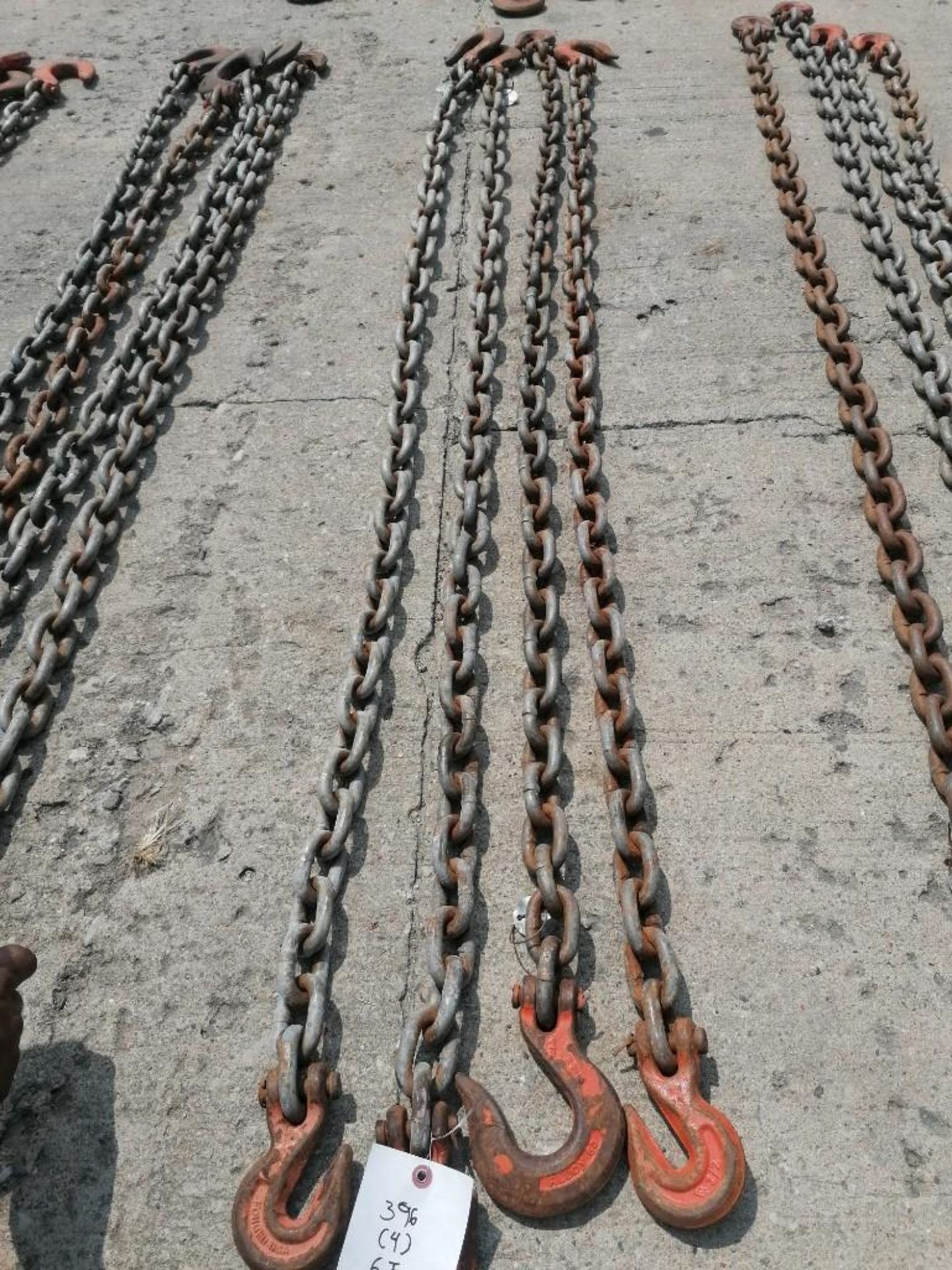 (4) 1/2" USA 6' Chain with hook. Located at 301 E Henry Street, Mt. Pleasant, IA 52641.