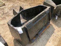 Skidloader Concrete Chute Bucket. Located at 301 E Henry Street, Mt. Pleasant, IA 52641.