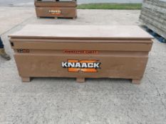 KNAACK Job Box Model 2472 with (58) Scaffolding Brackets. Located at 301 E Henry Street, Mt.