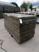 (20) 3' x 8' Wall-Ties Aluminum Concrete Forms, Smooth 6-12 Hole Pattern. Located at 301 E Henry