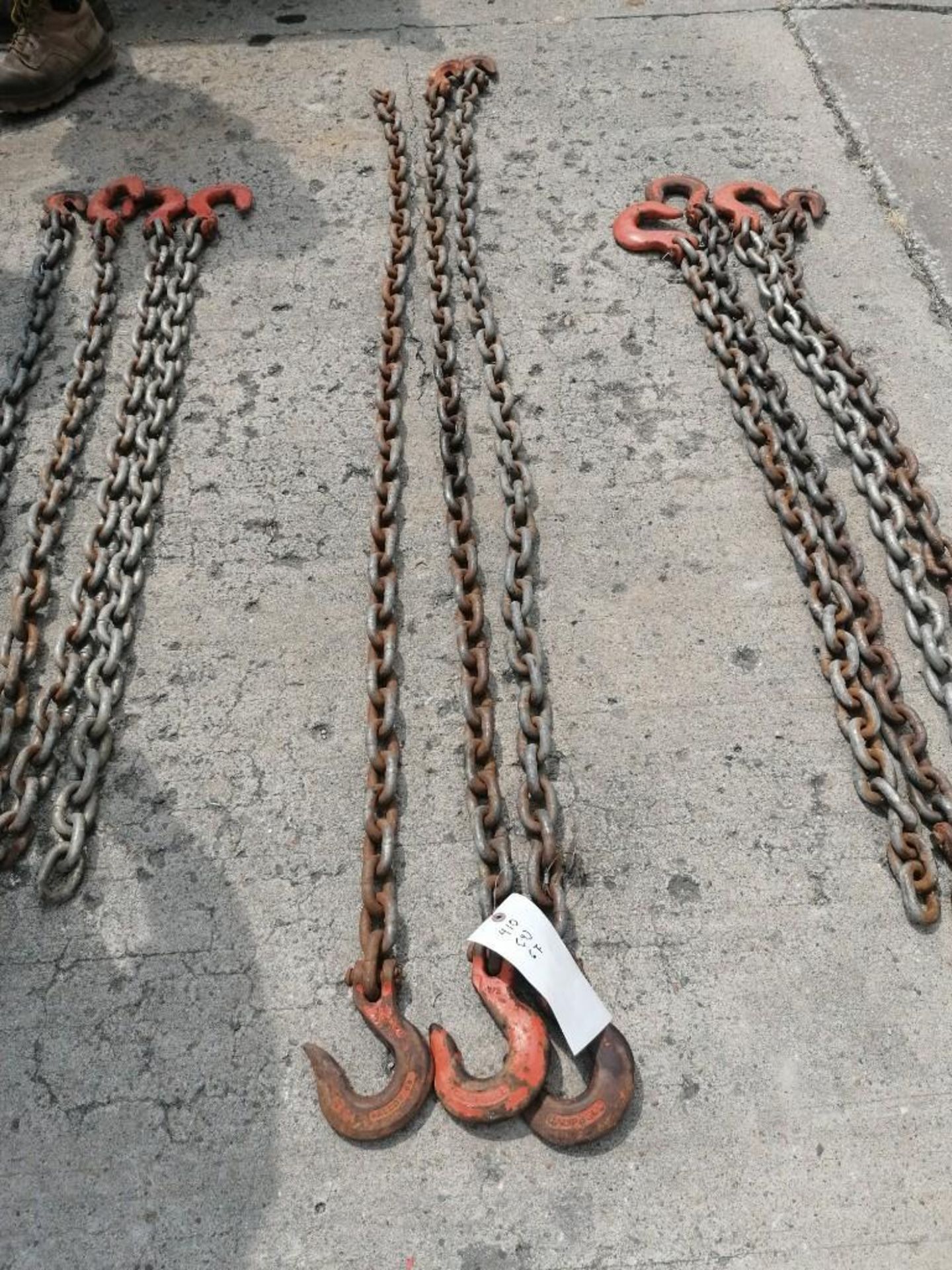 (3) 1/2" USA 6' Chain with hook. Located at 301 E Henry Street, Mt. Pleasant, IA 52641.