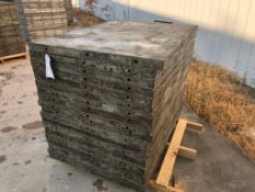 (20) 3' x 4' Wall-Ties Aluminum Concrete Forms, Smooth 6-12 Hole Pattern. Located at 301 E Henry