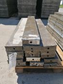 (16) 6" x 4' Wall-Ties Aluminum Concrete Forms, Smooth 6-12 Hole Pattern. Located at 301 E Henry