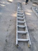 (1) 28' Louisville Aluminum Extension Ladder. Located at 301 E Henry Street, Mt. Pleasant, IA